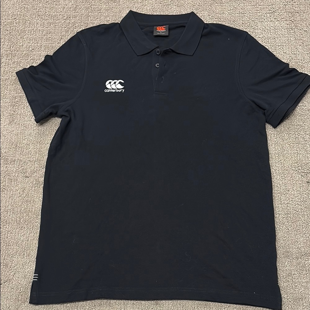 Canterbury Men's Black Collared Polo Shirt